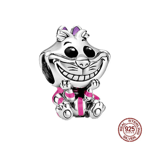 New S925 sterling silver Disney Mickey Mouse pendant bead suitable Fit