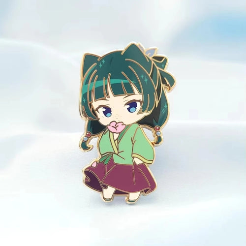Fashion Maomao Enamel Pin Anime Character Cute Expression Lapel Pin