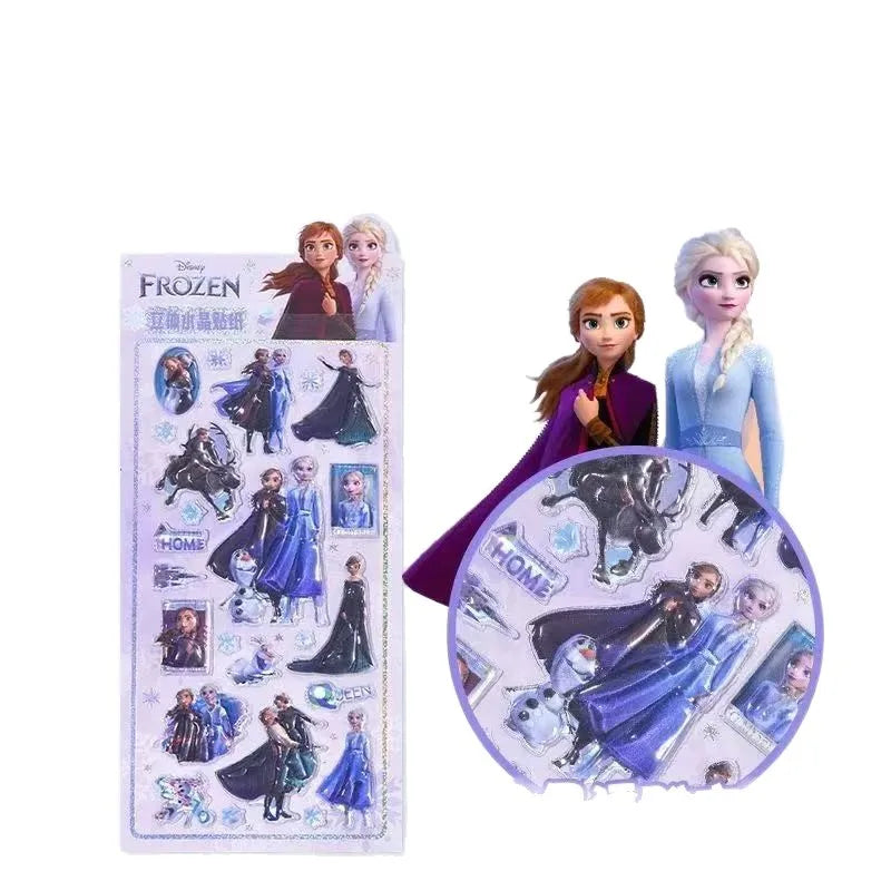Disney 3D Crystal Decorative Stickers Cartoon Relief Solid Zootopia