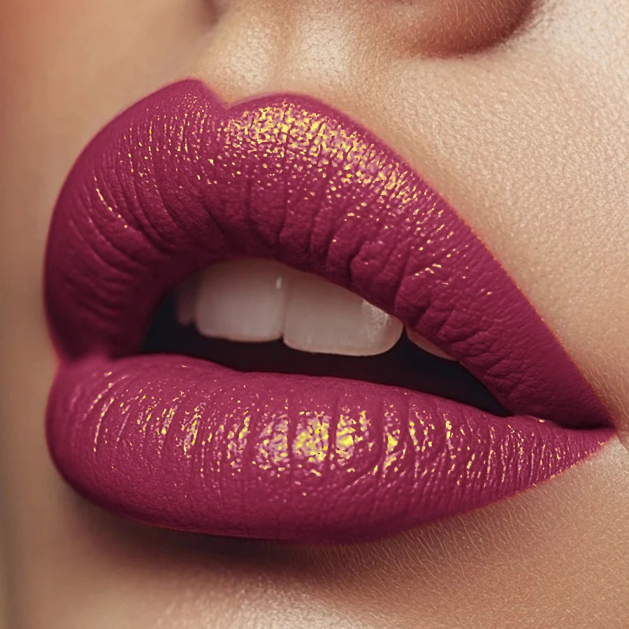 14 Colors Glitter Metallic Lip Glaze Shiny Long Lasting Lip Gloss