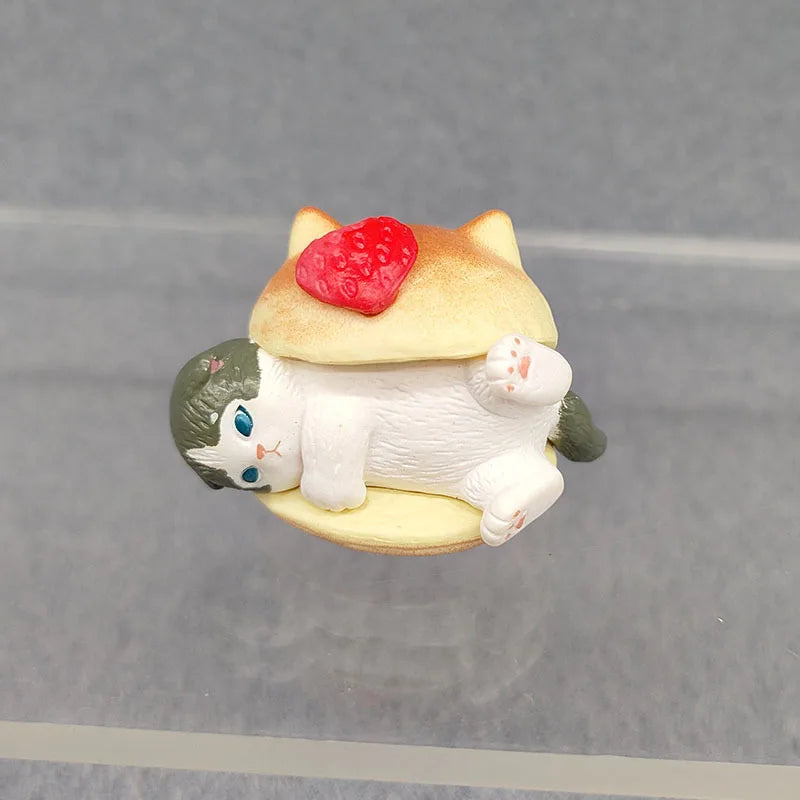 Burger Cat Blind Box Cats Action Figure Toy Model Decoration Ornaments