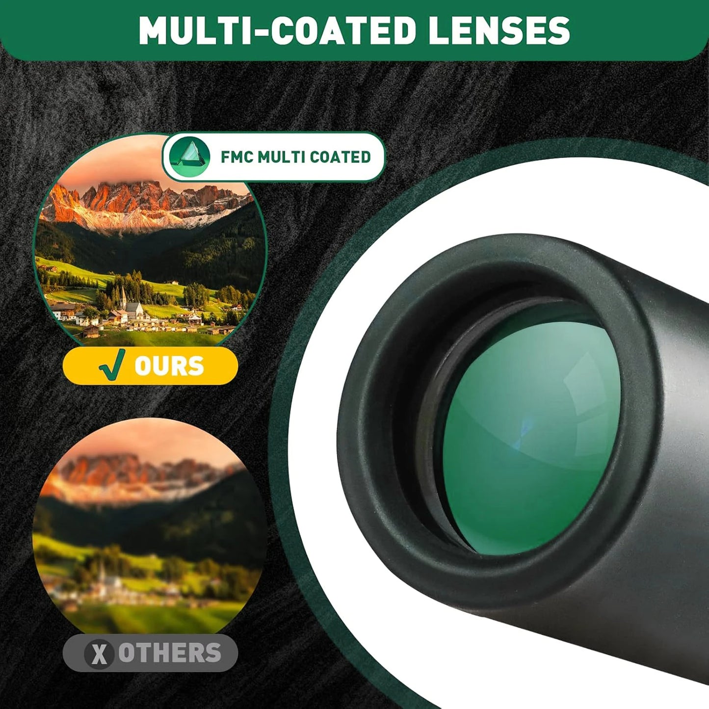 Monocular Telescope Upgrade 2000X24 HD Monoculars for Adults With