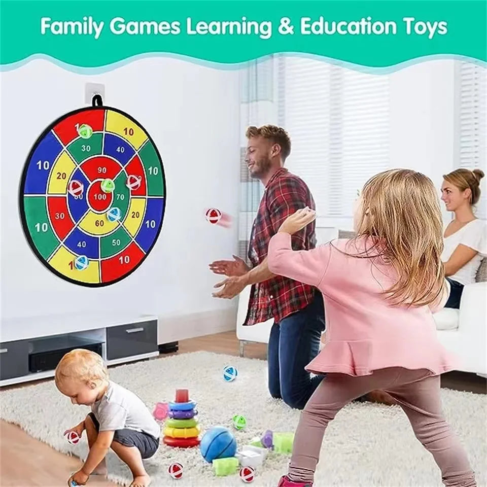 Children with sticky ball 74CM large dart board Family interactive
