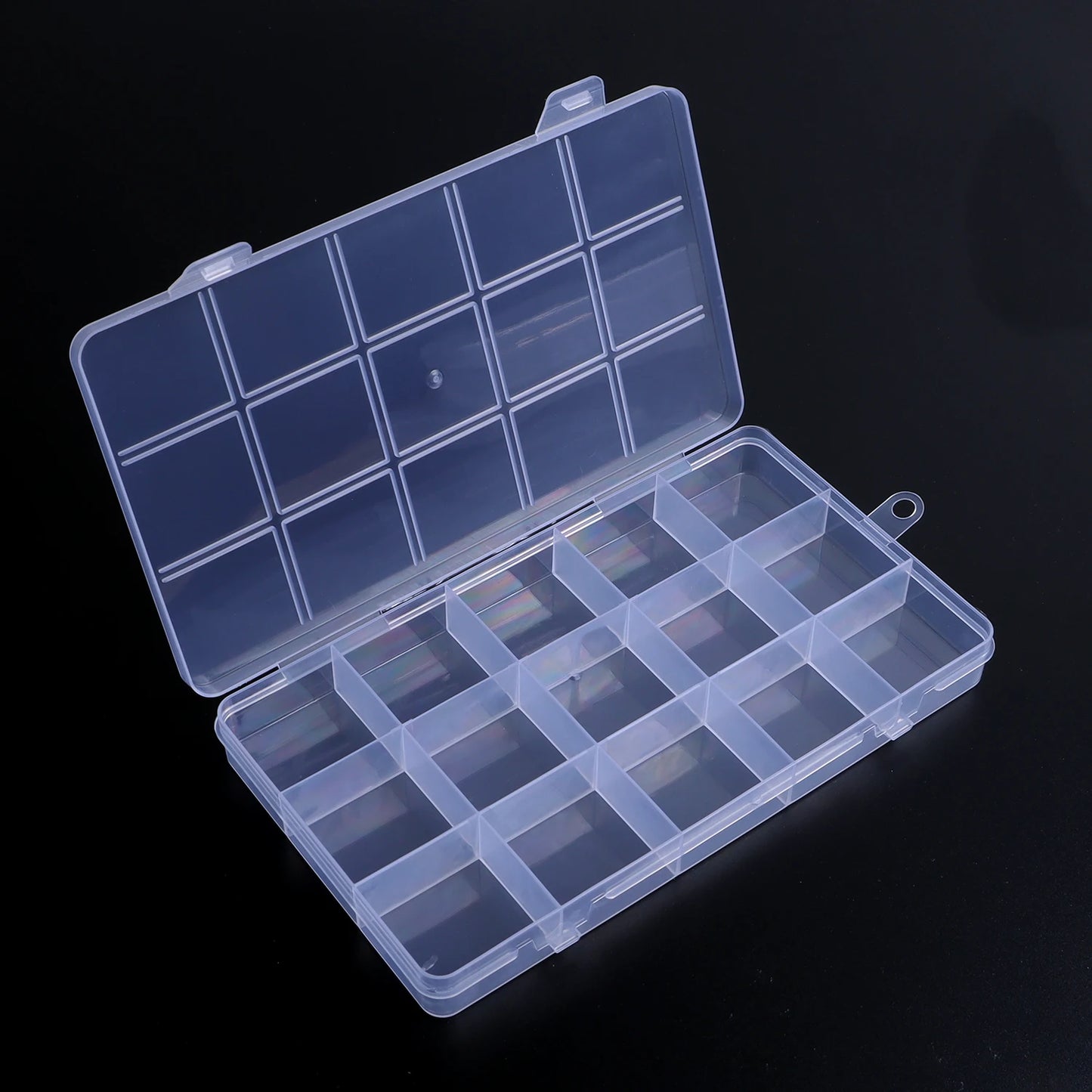 15/24/28Grids Transparent Plastic Organizer Box Jewelry Beads Storage