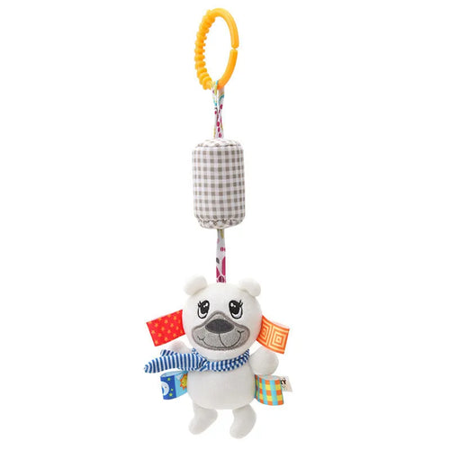 Soft Giraffe Zebra Animal Handbells Rattles Plush Infant Baby
