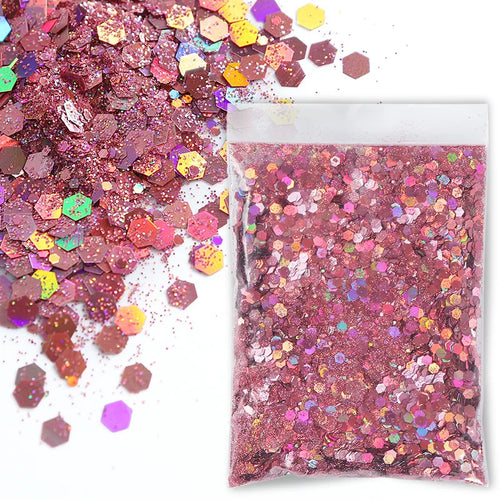 30g/Bag Holographic Chunky Glitter Craft Glitter Powder Mixed Chunky