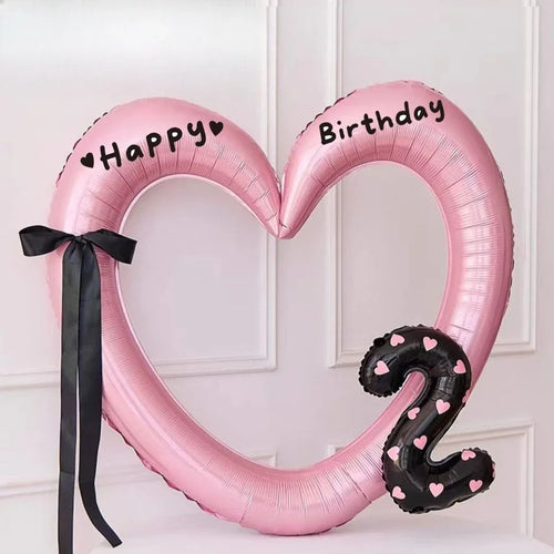 Hollow Out Love Heart Balloon Birthday Party Decoration Cute Love