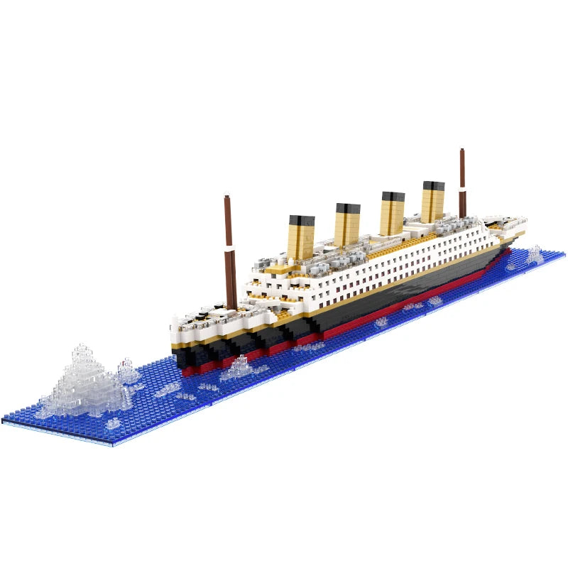 Small Particle Building Block Assembly Toy Titanic Giant Boy Girl