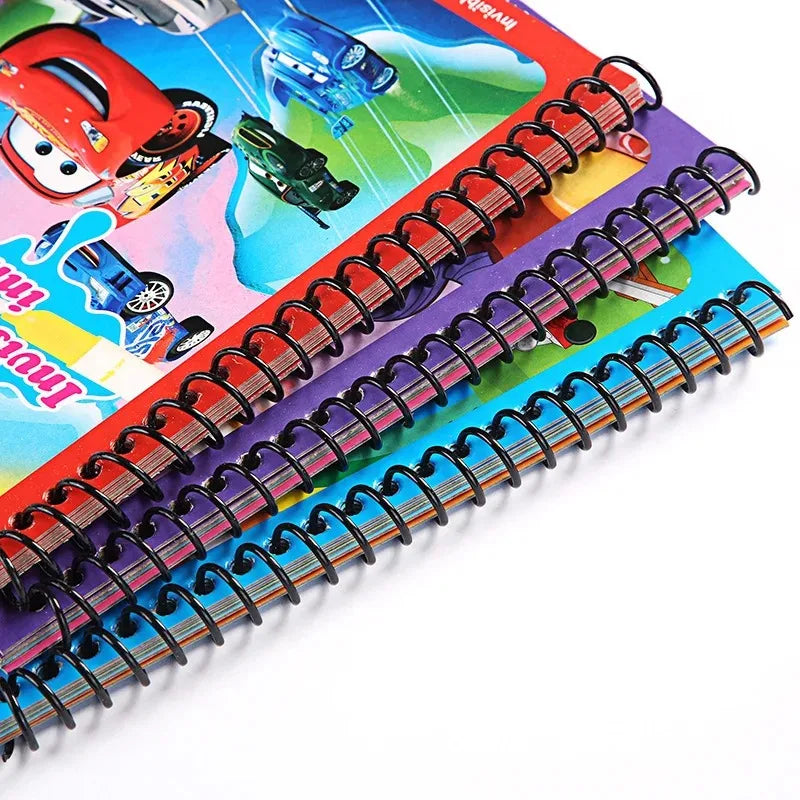 Frozen Disney Kids Puzzle Graffiti Painting Book Mickey Mouse Cars
