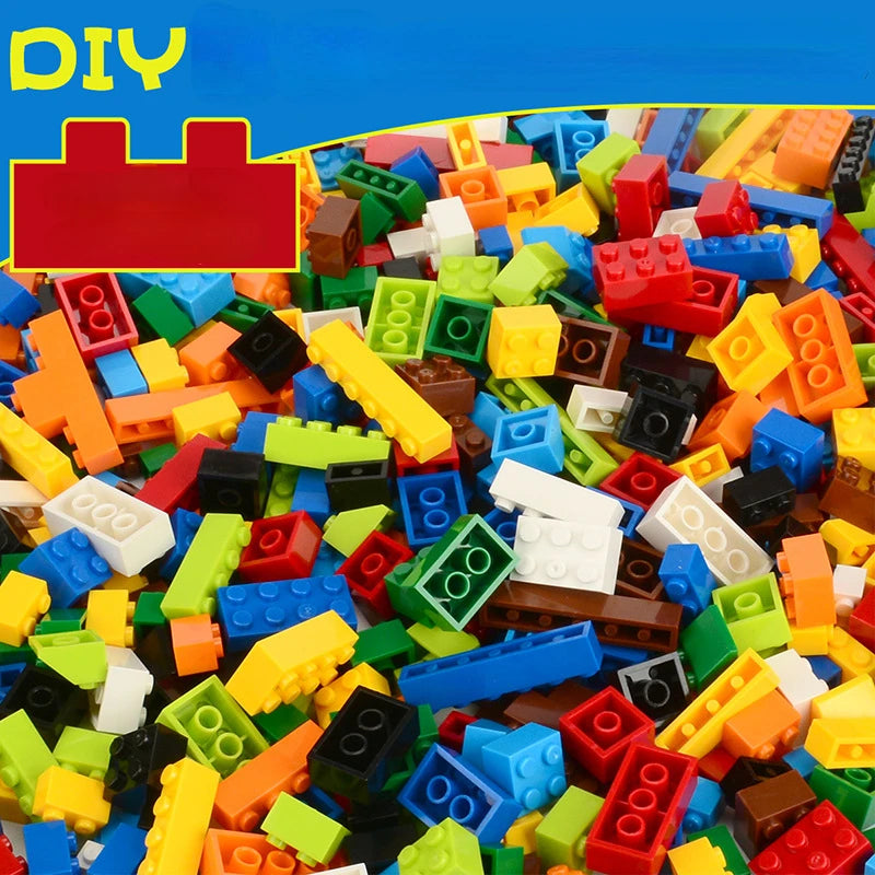 300/500/1000 DIY creative building blocks bulk set Urban Classic