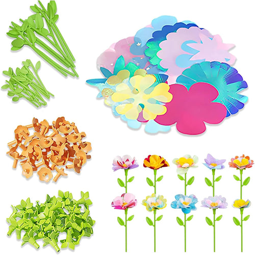 Fabric Flower Bouquets Toys DIY Craft Kits Toys for Kids Handmade