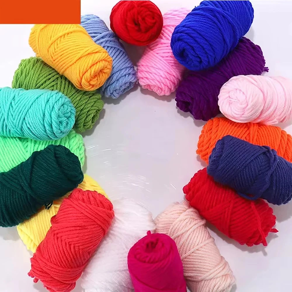 10pcs Cotton Blended Yarn Handmade Woven Yarns Rolls Starter Craft