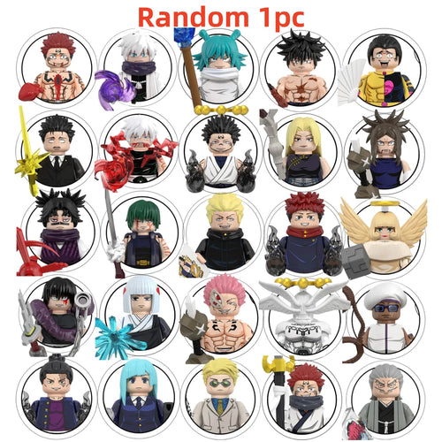 Blind Box WM6201 WM6202 WM6139 WM6140 Jujutsu Kaisen Building Blocks