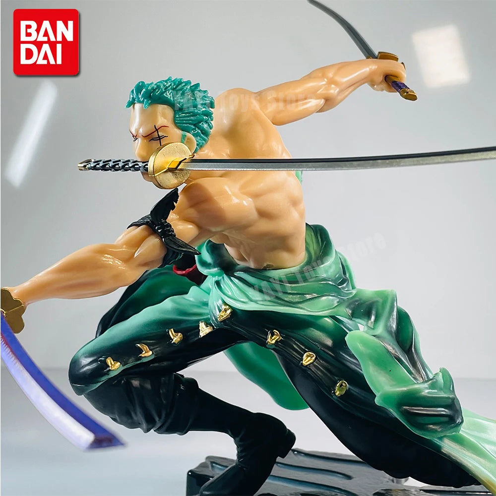 Hot One Piece 10cm Anime Figure GK Roronoa Zoro Three-blade Sa-maximum
