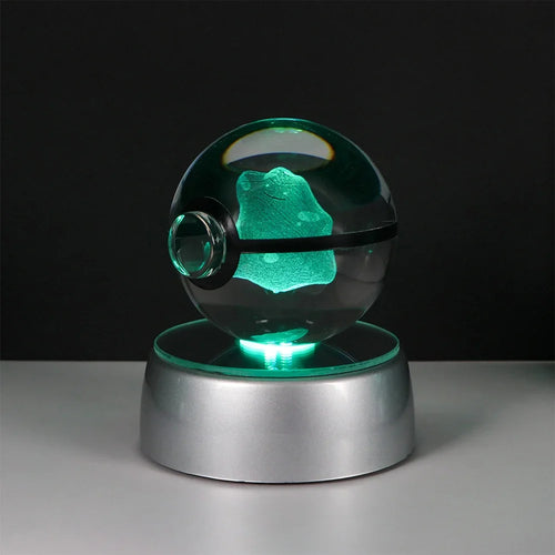 Pokemon Crystal Ball Pikachu Gengar Eevee Mewtwo Lacario Anime Game