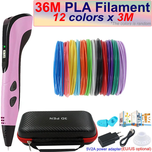 New Children's 3D Pen 3D Printing Pen with LCD Screen 200M PLA and