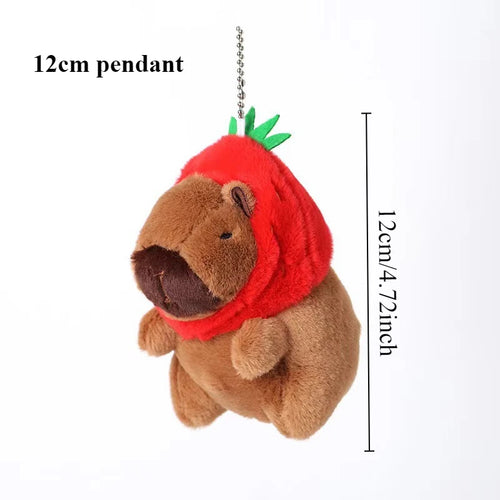 Capybara Plush Toy Pendant Capibara Plushie Keychain Kawaii Bag Key