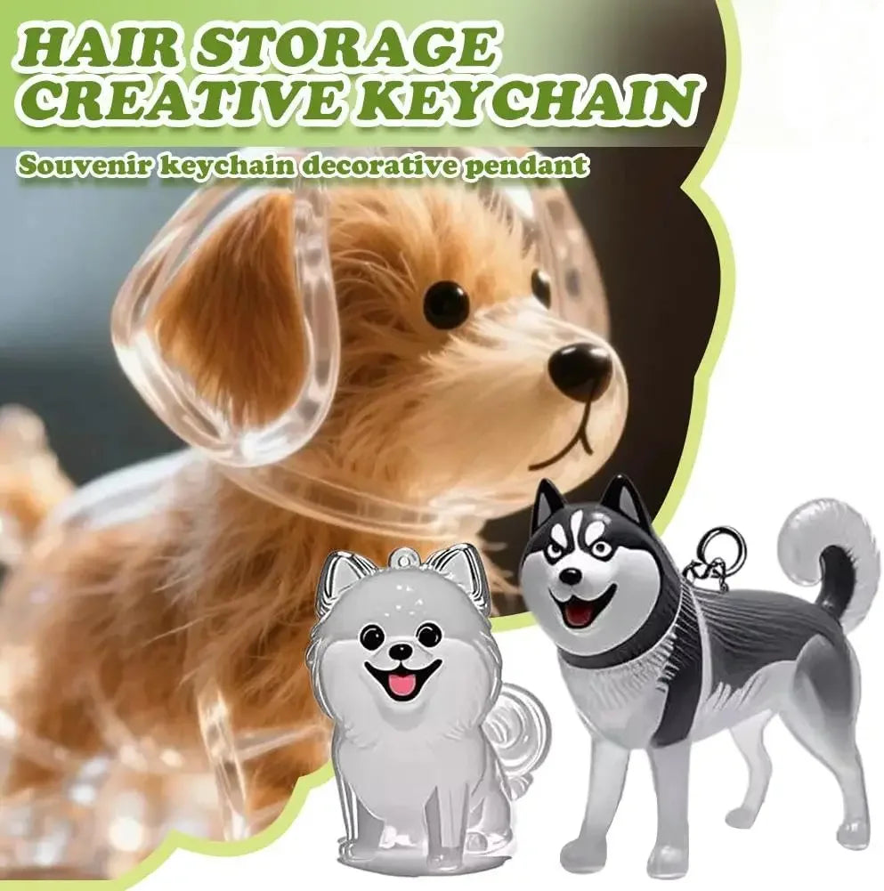 Cat/Dog Hair Storage Capsule Unique Keychain Hanging Pet Memorial