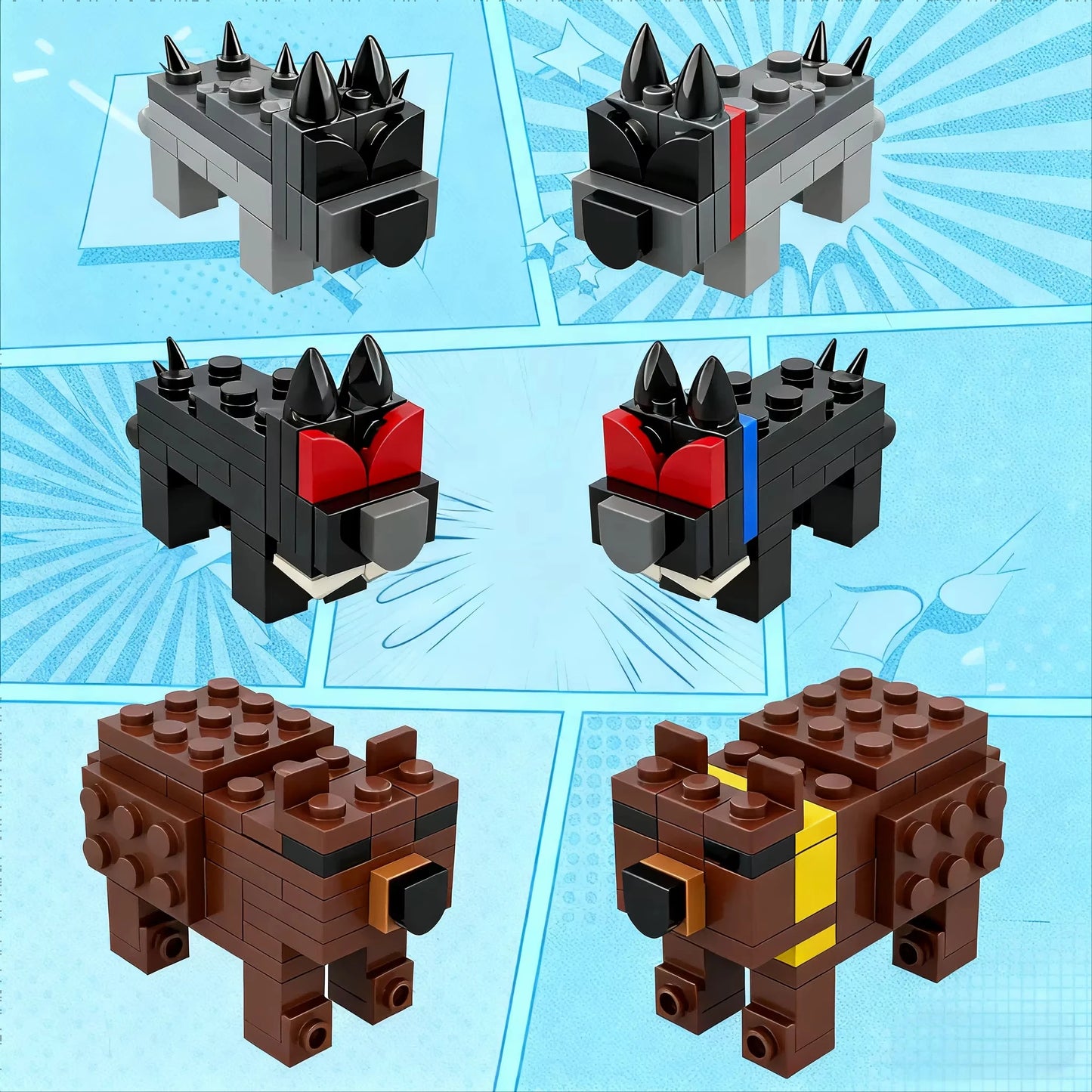 Hot 99 Nights in The Forest Building Blocks, Horror Game Deer Figure