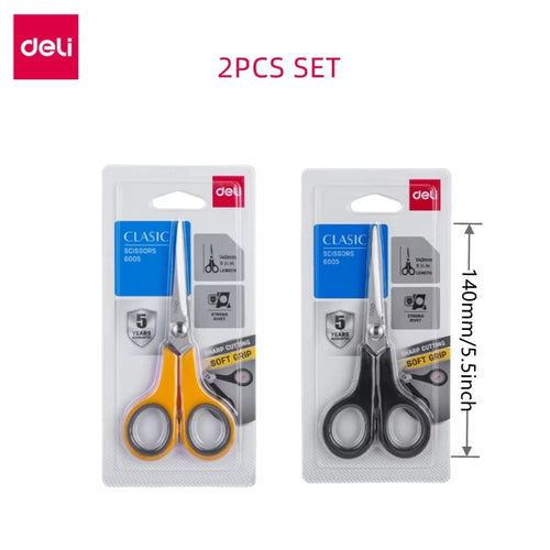 DELI Soft Handle Scissors for Office & Home Use - Durable Sharp