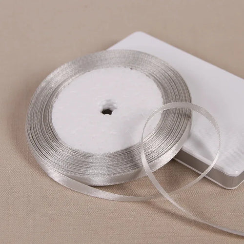 25Yards 6mm Silk Satin Ribbons for Crafts Bow Handmade accessories for