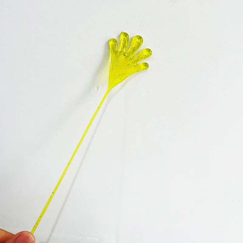 5-20 Pcs Kids Funny Glitter Sticky Hands toy Palm Elastic Sticky
