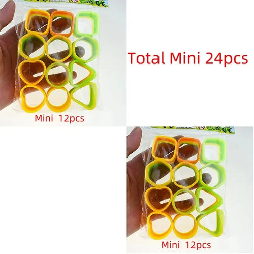 24PCS Rainbow Magic Springs Circle Toys Kids Birthday Party Favors