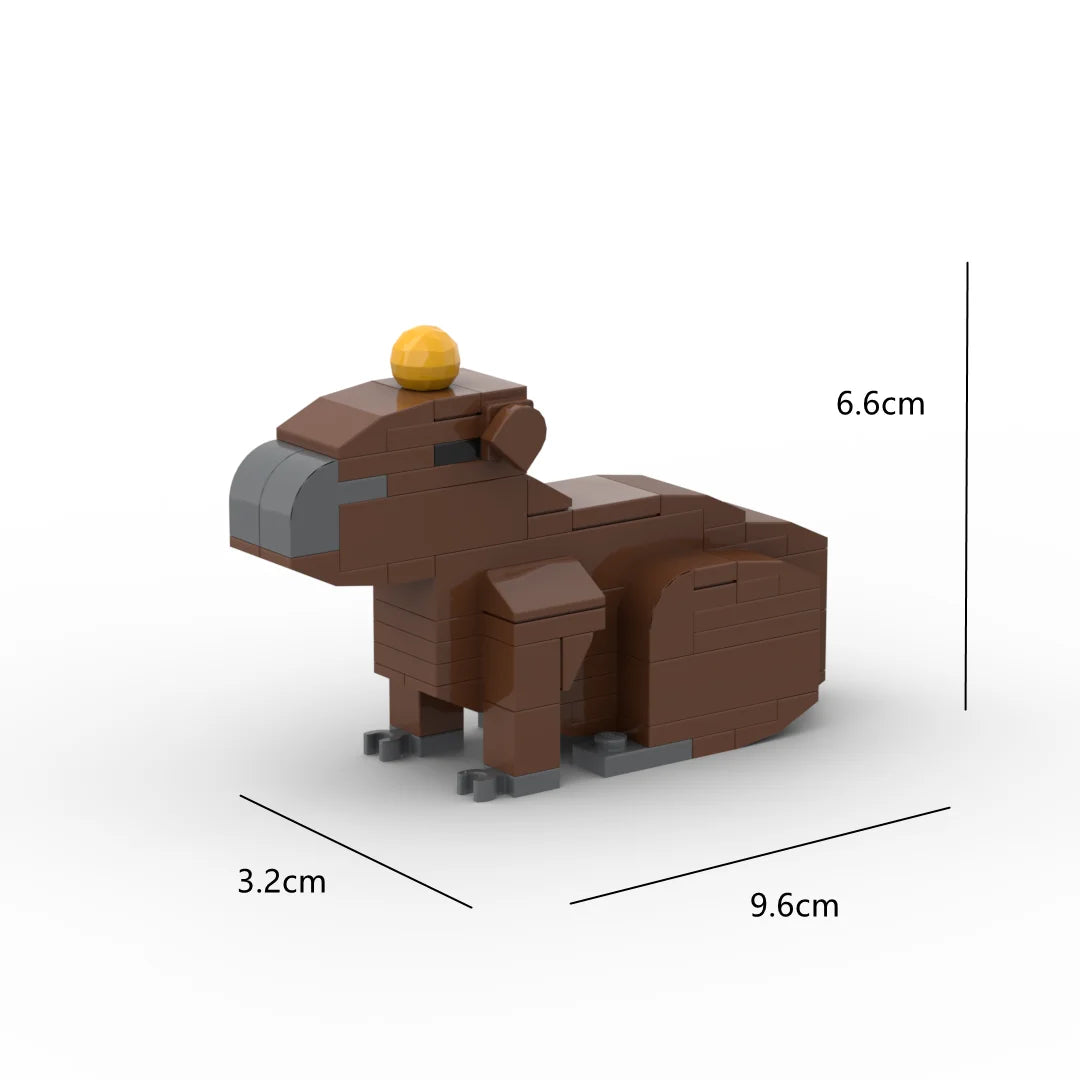 Animal Series 62Pcs MOC Bricks Cat Figires DIY Building Blocks Kids