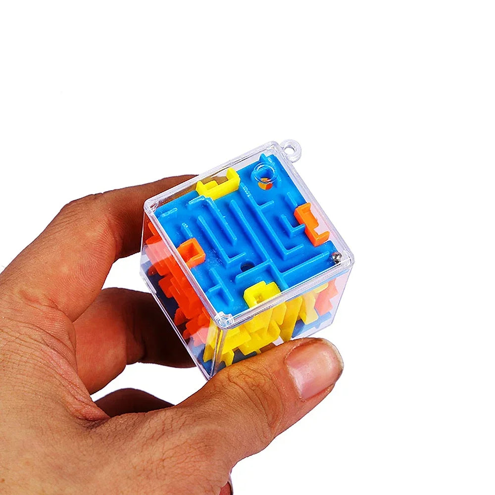 Fun 3D Cube Rolling Beads Maze Educational Toys Boys Girls Birthday