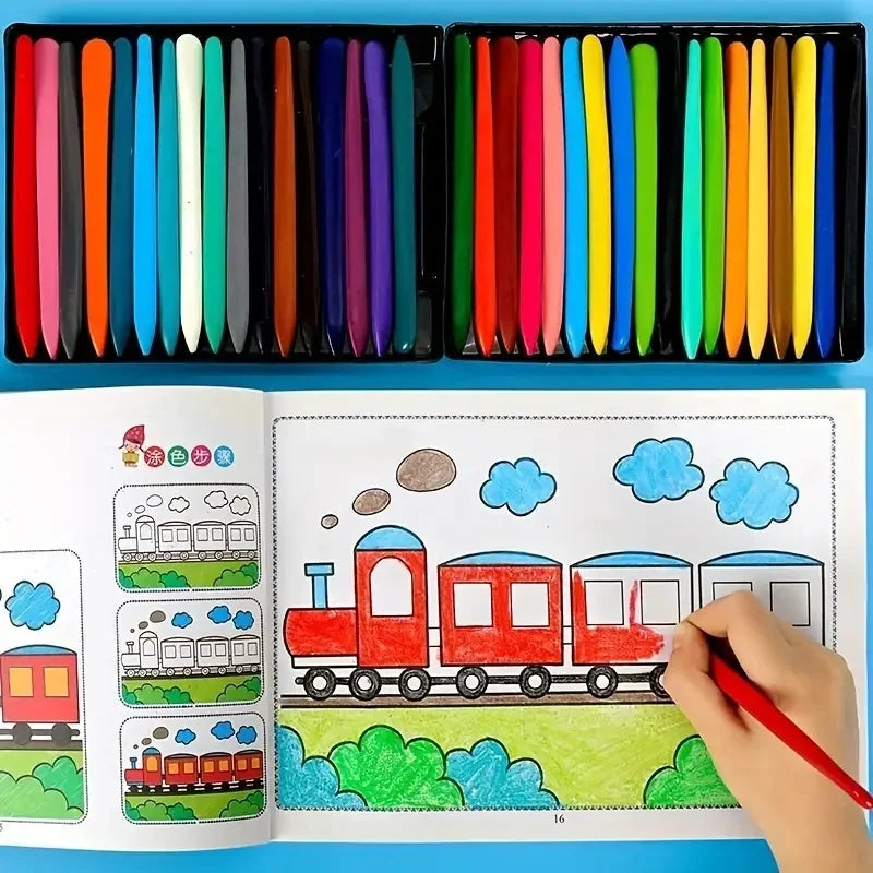 Step-by Step Painting Coloring Book Progressive Easy to Hard Levels