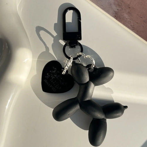 Jelly Cute Jelly Balloon Dog Keychain Pendant Cartoon Dog Chain
