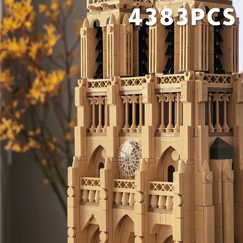2025 New Notre Dame de Paris World Famous Architecture Model Building