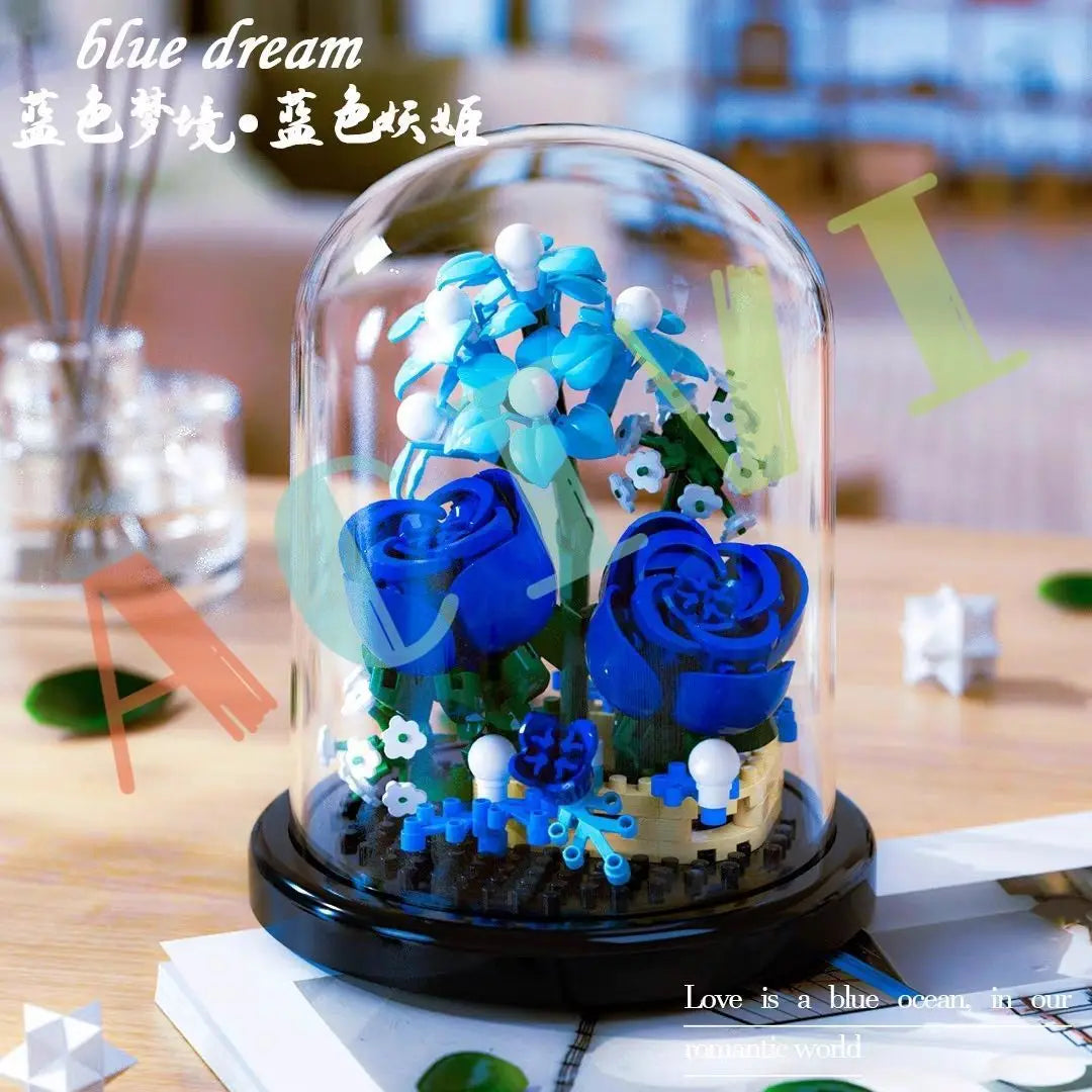 Diy Micro Flower Building Blocks Mini Bricks Particles Eternal Life