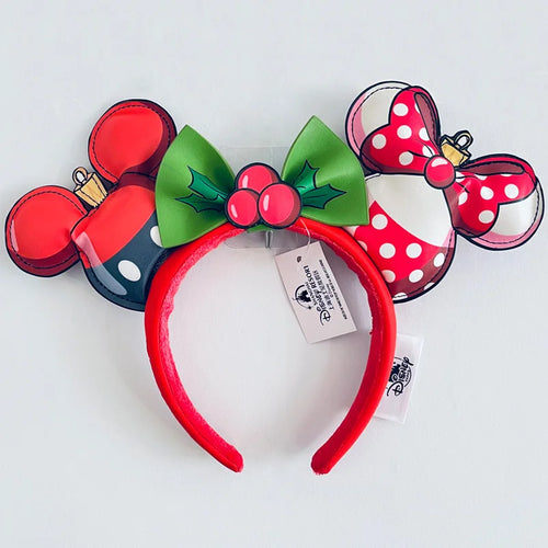 Disney Princess Headband Mickey Ear Rapunzel Snow White Sequin Bow