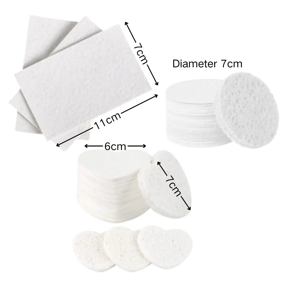 10Pcs Foam Texture Paper Square & Round Foam Texture Blank Painting
