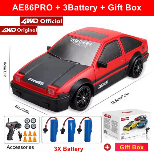 4WD RC Drift Car Remote Control GTRPRO AE86PRO Model 4x4 Racing RTR