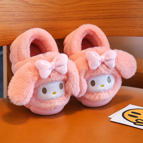 Cute Pikachu Autumn/Winter Cotton Slippers Cover Heel Cute Cartoon