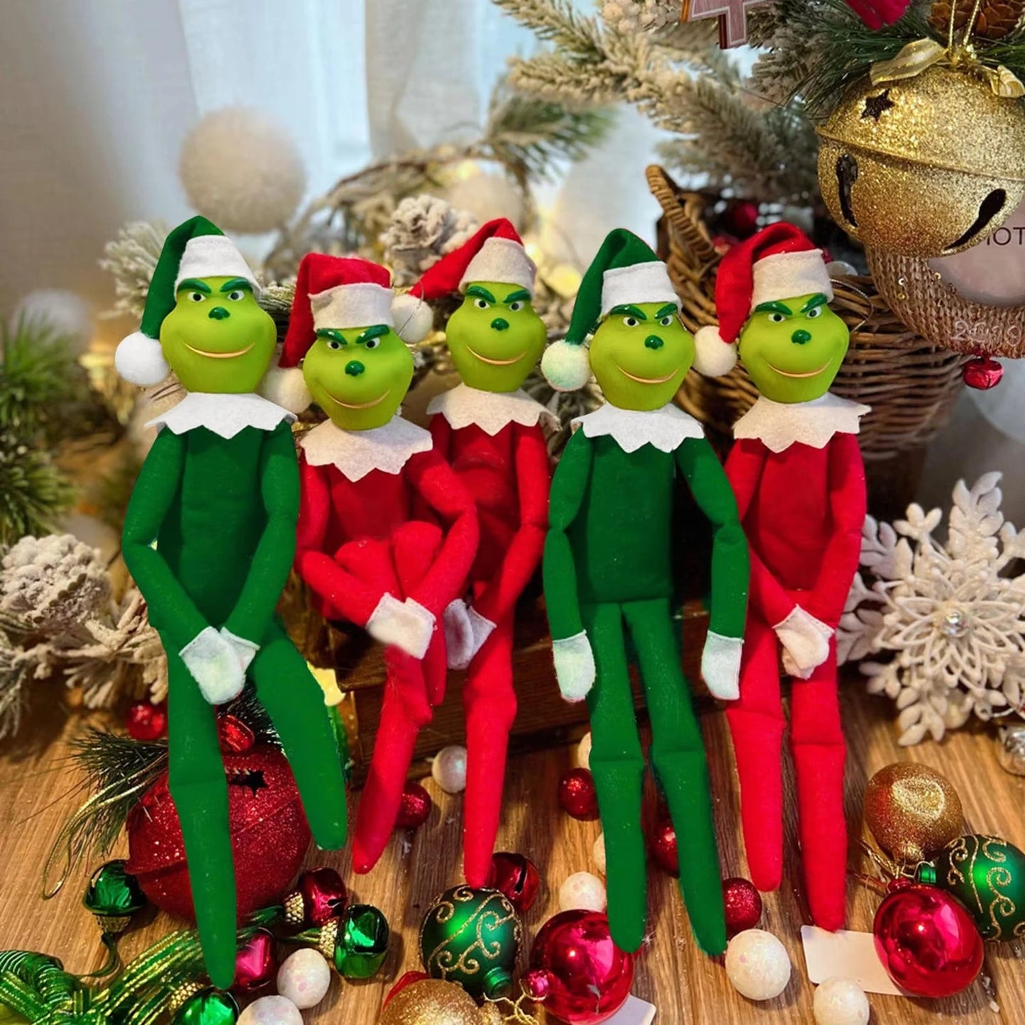 Christmas Elf Doll Anime Plush Toy Figures Stocking Stuffer Shelf