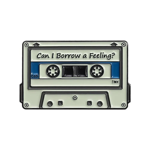 Tape Radio Metal Badge Clothing Music Matching Fashion Clothes Lapel