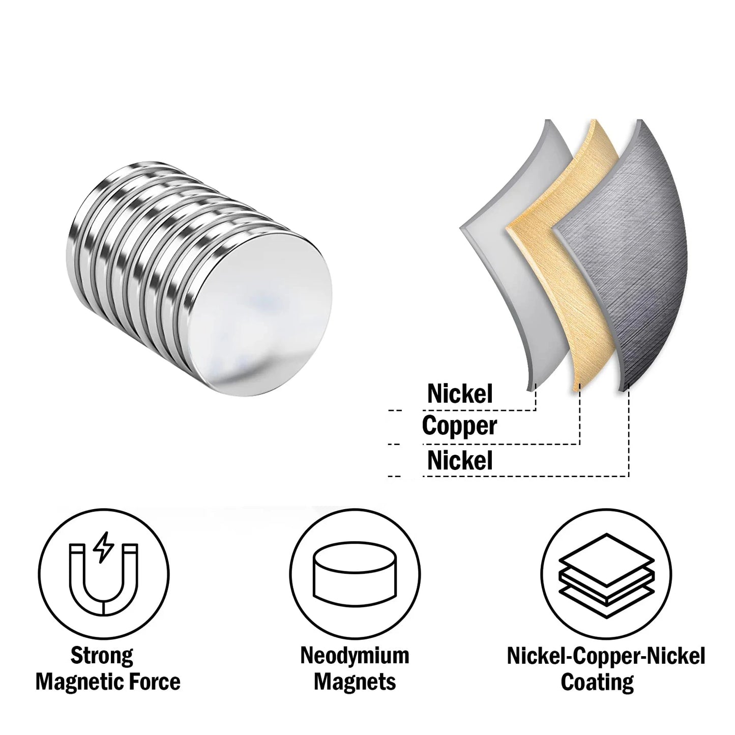 Super Powerful Neodymium Magnet Round Disc Strong NdFeB Magnet for