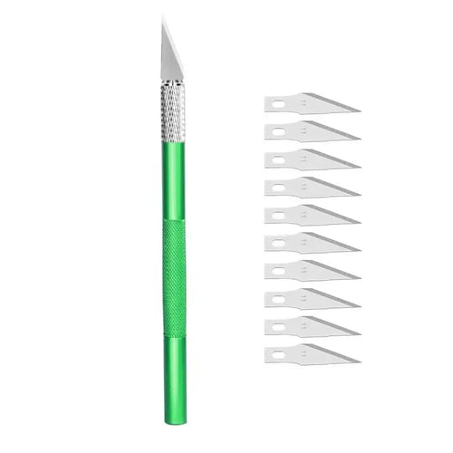 Fniiva Engraving Cutter with 5pcs Blade Metal Handle Craft Carving