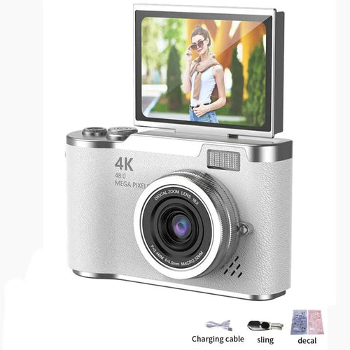 4K Digital Camera Beauty Filters 48MP HD Student CCD Camera CMOS Anti