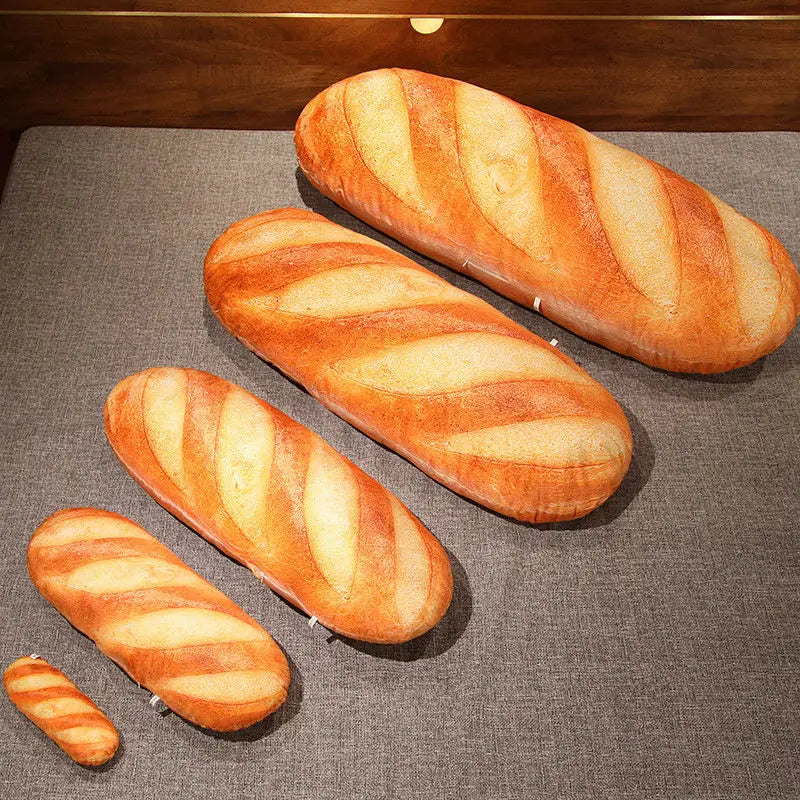 French Bread Plush Pillow Stuffed Printing Images Food Plushie Peluche