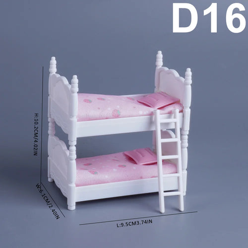 1:12 Miniature Furniture Forest Family Kitchen Toy Dining Table