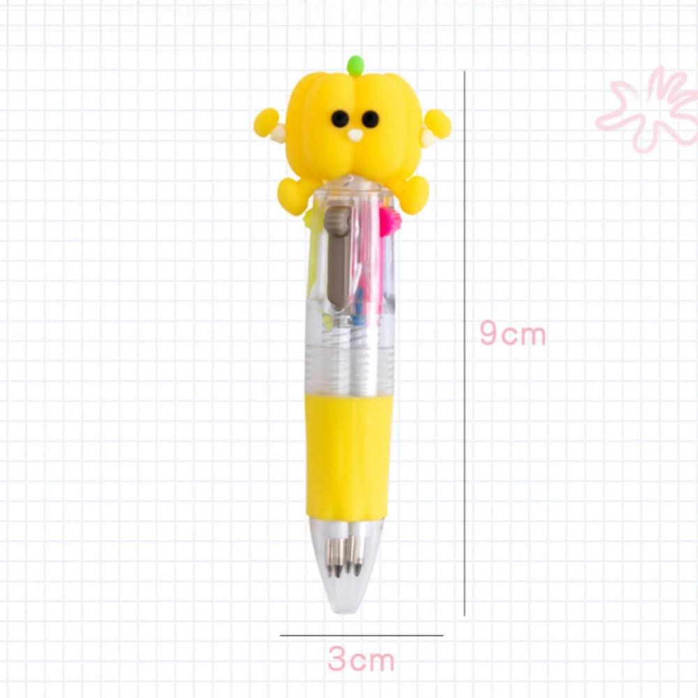 5-30 Pcs Cute Cartoon Four-color Pen for Kids Birthday Kindergarten