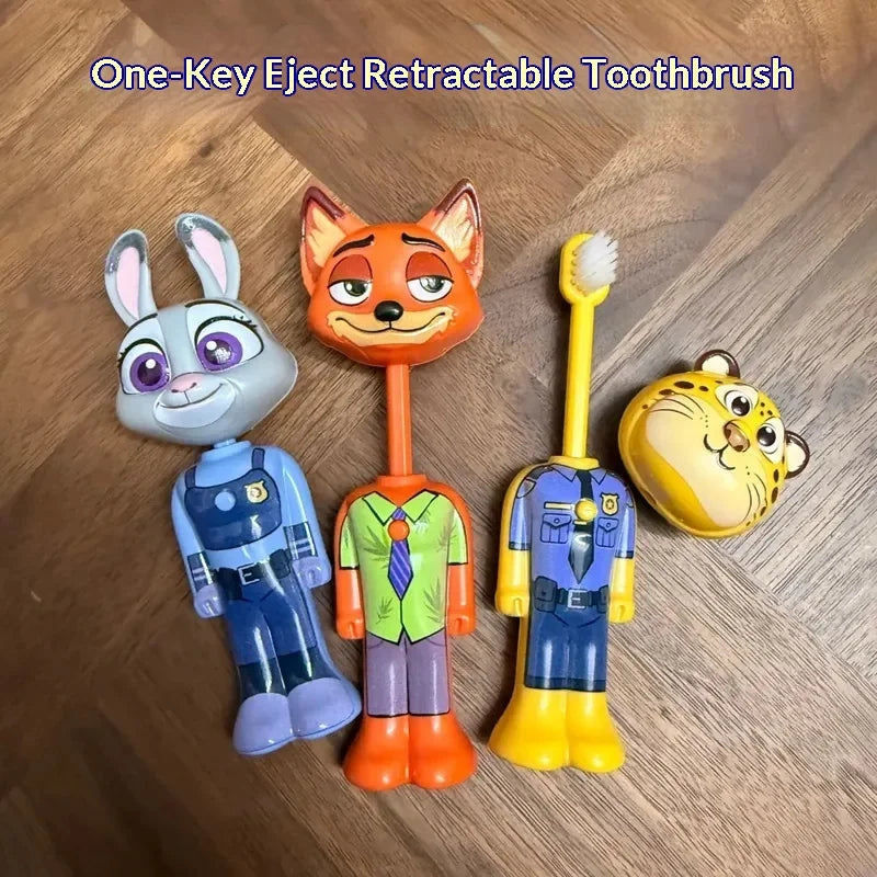 New Zootopia Internet Celebrity Retractable Toothbrush Nick Judy