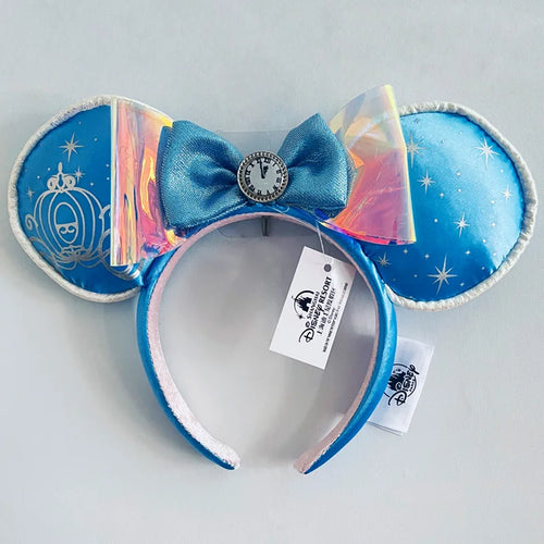 Disney Princess Headband Mickey Ear Rapunzel Snow White Sequin Bow
