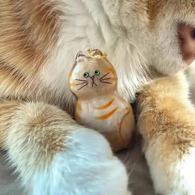 Cat/Dog Hair Storage Capsule Unique Keychain Hanging Pet Memorial