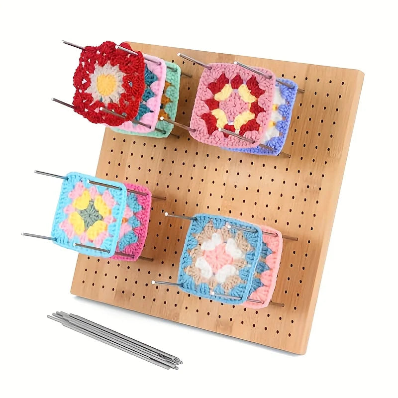 Crochet Block Plate, Block Plate for Crochet Weaving, Bamboo Grid