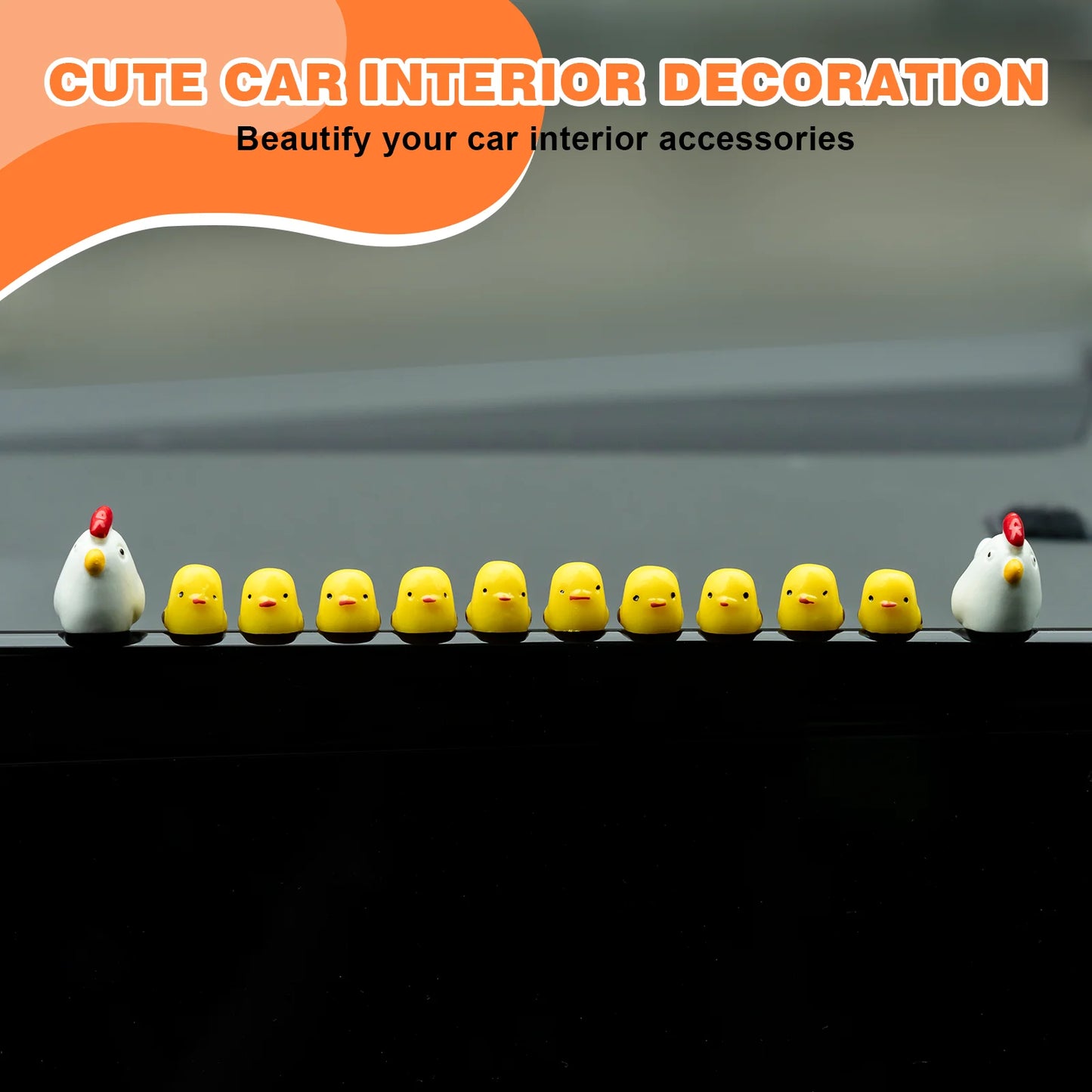 Cute Mini Animal Car Dashboard Accessories Fun Animal Car Rear view